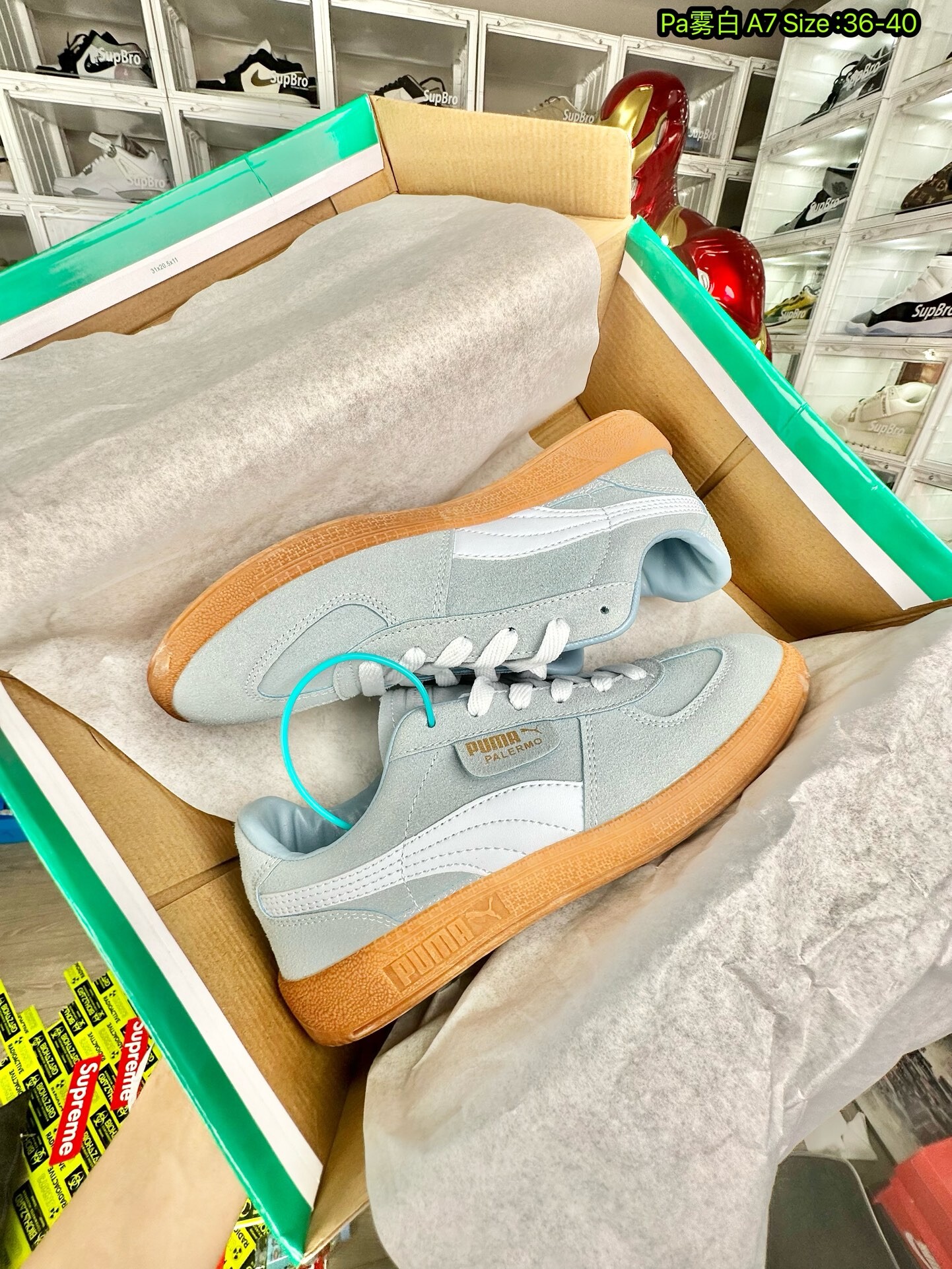  PUMA Suede 彪马面包鞋 白灰 尺码36-40 女款现货