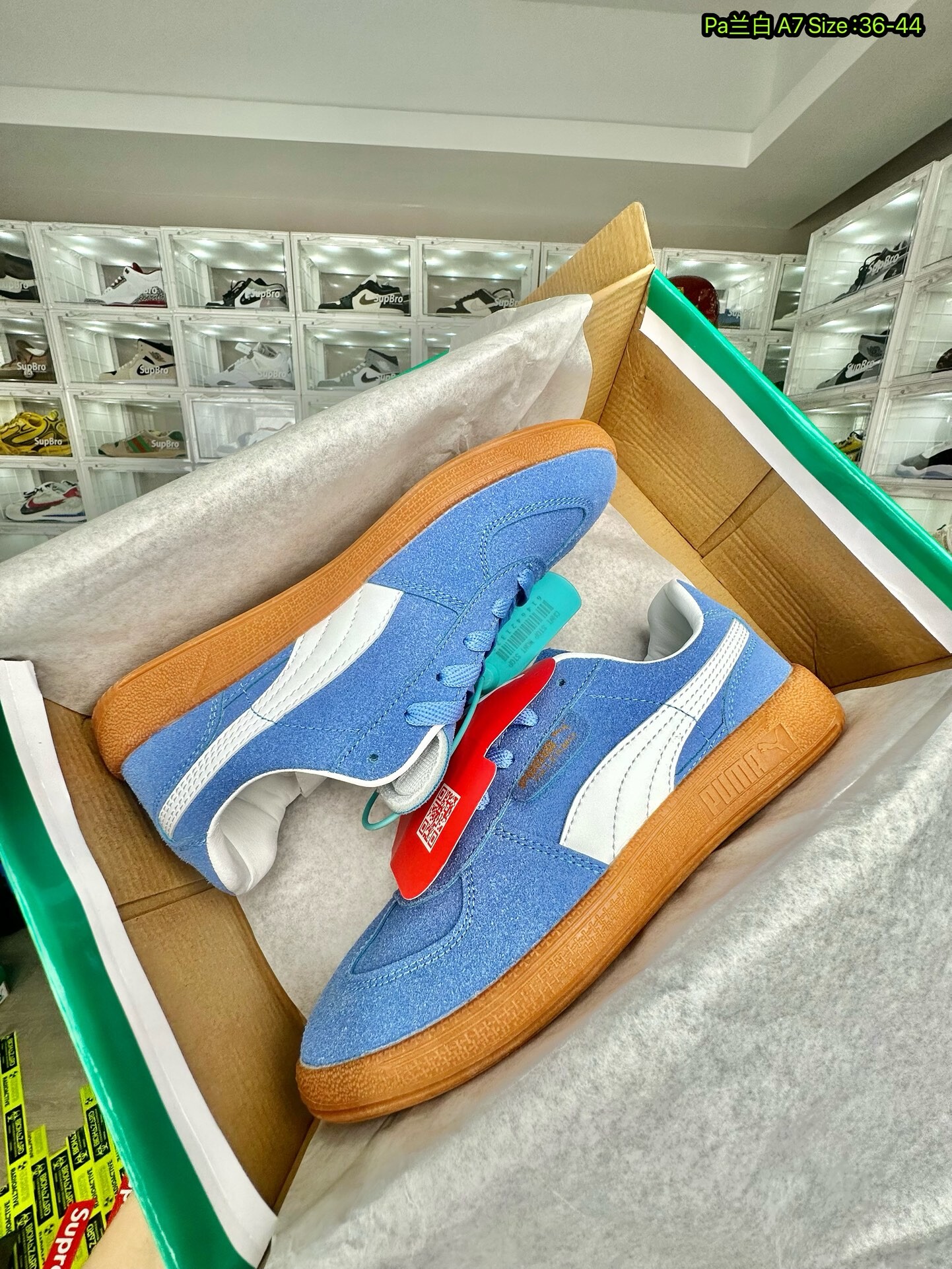  PUMA Suede 彪马面包鞋 白蓝 尺码36-44 男女款现货