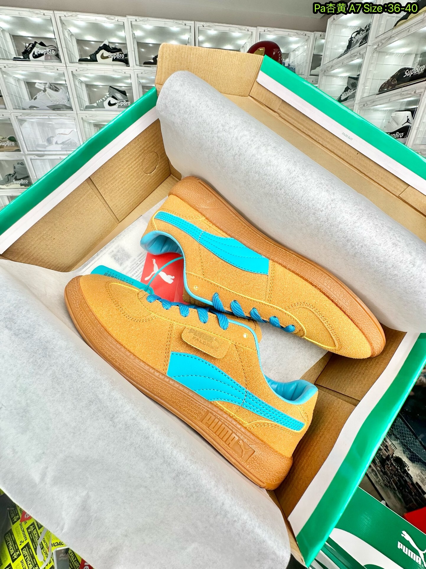  PUMA Suede 彪马面包鞋 杏蓝 尺码36-40 女款现货