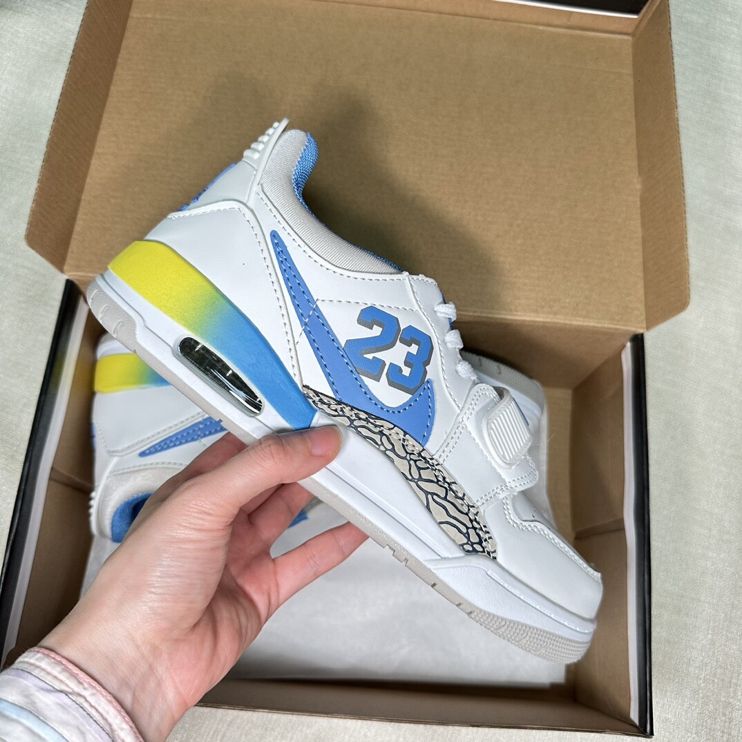 AJ312 Air Jordan 312 Low  白蓝黄码数size：36～44码