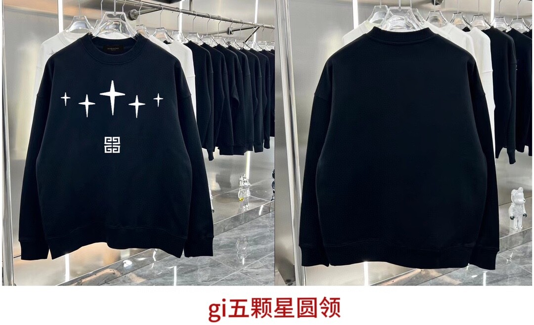 gi五颗星圆领350克纯棉华棉