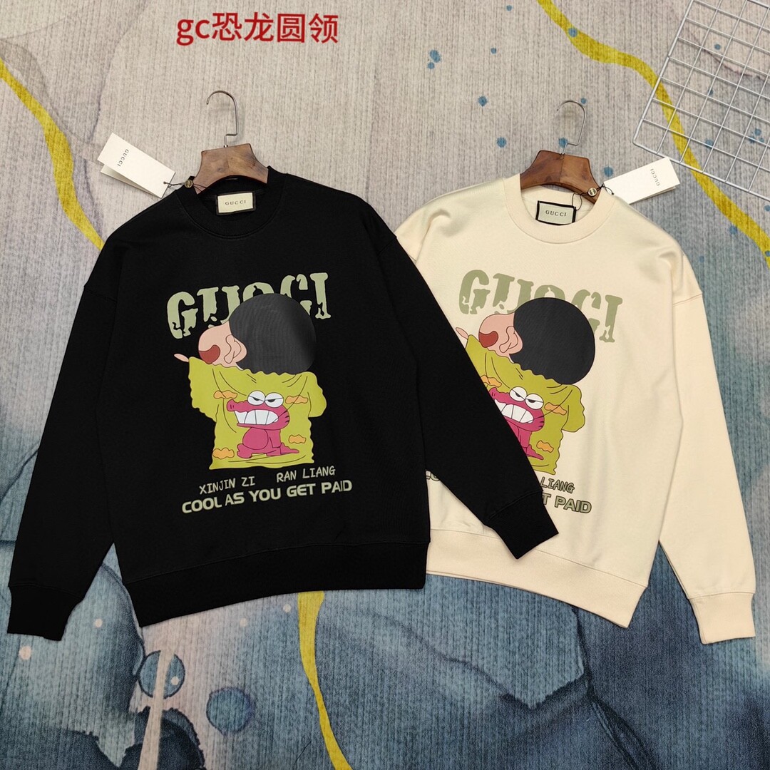 gc恐龙圆领350克纯棉华棉