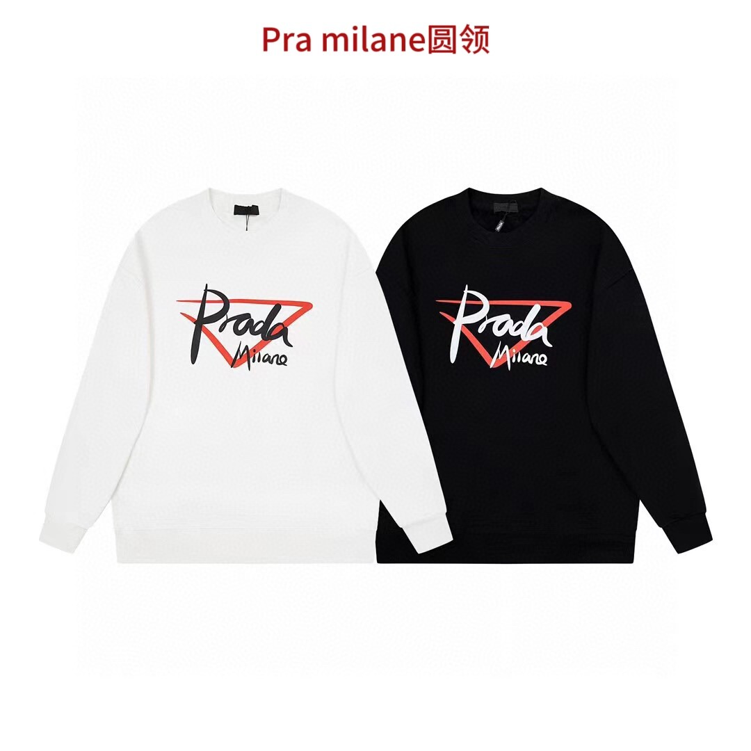 Pra milane圆领350克纯棉华棉