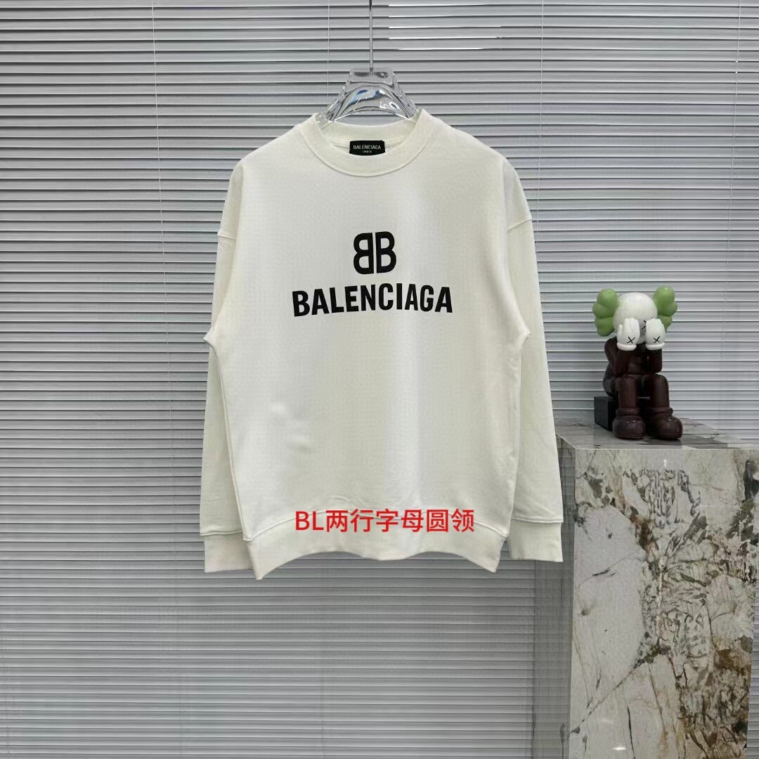 BL两行字母圆领350克纯棉华棉