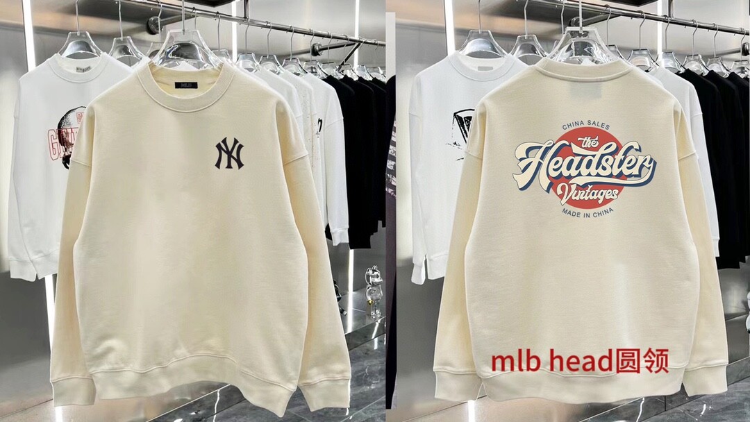 mlb head圆领350克纯棉华棉