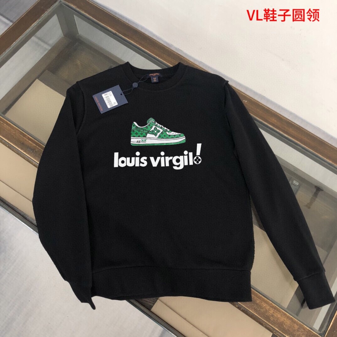 VL鞋子圆领350克纯棉华棉