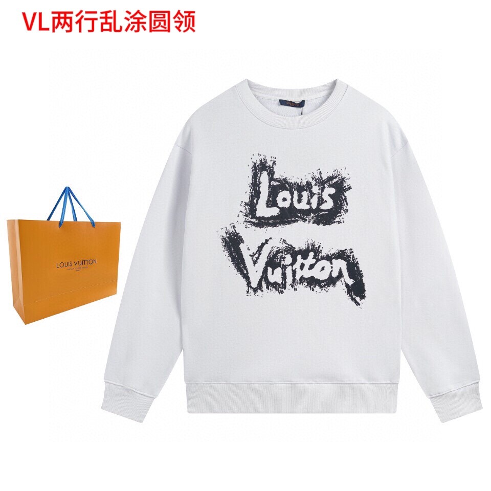 VL两行乱涂圆领350克纯棉华棉