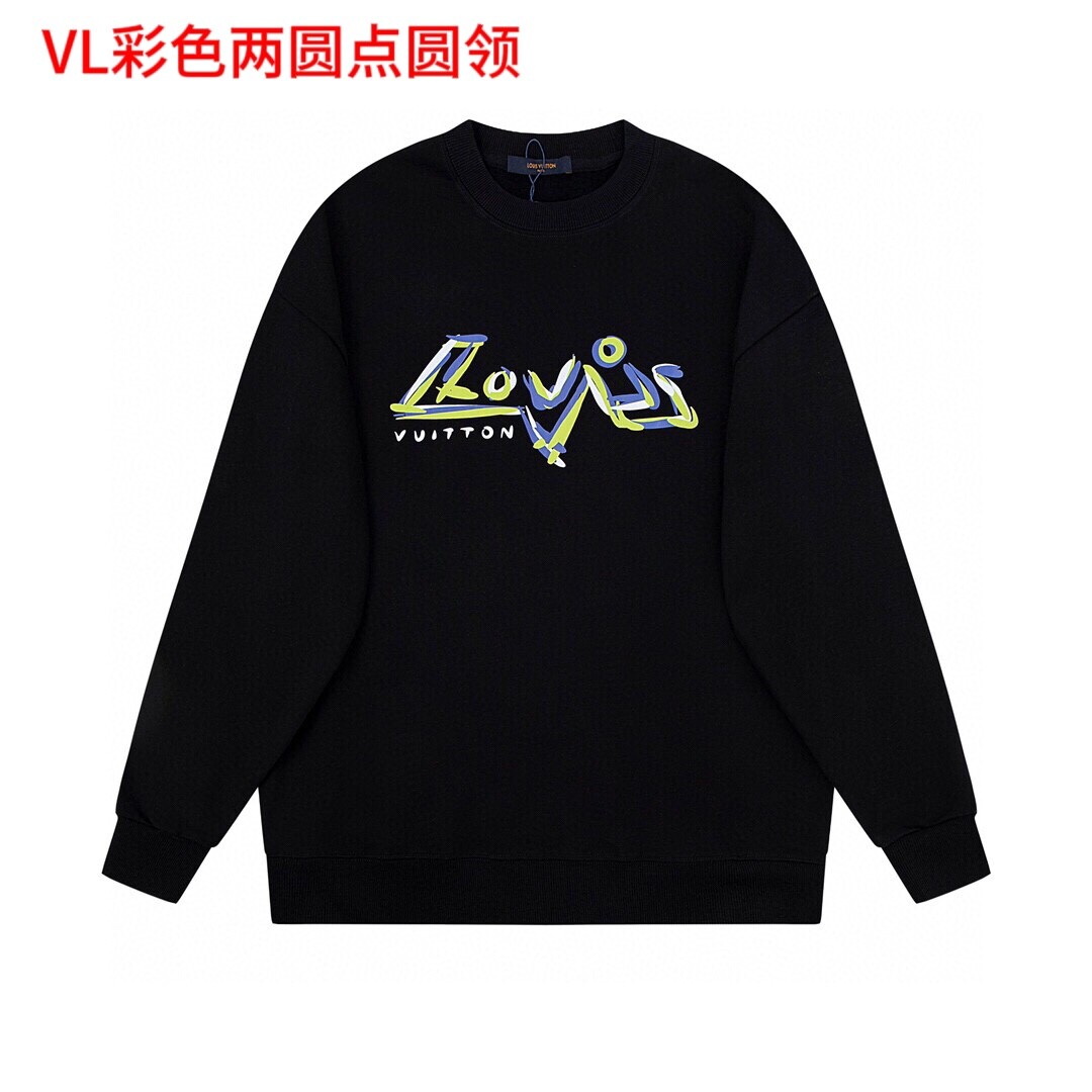 VL彩色两圆点圆领350克纯棉华棉