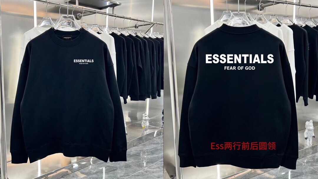 Ess两行前后圆领350克纯棉华棉