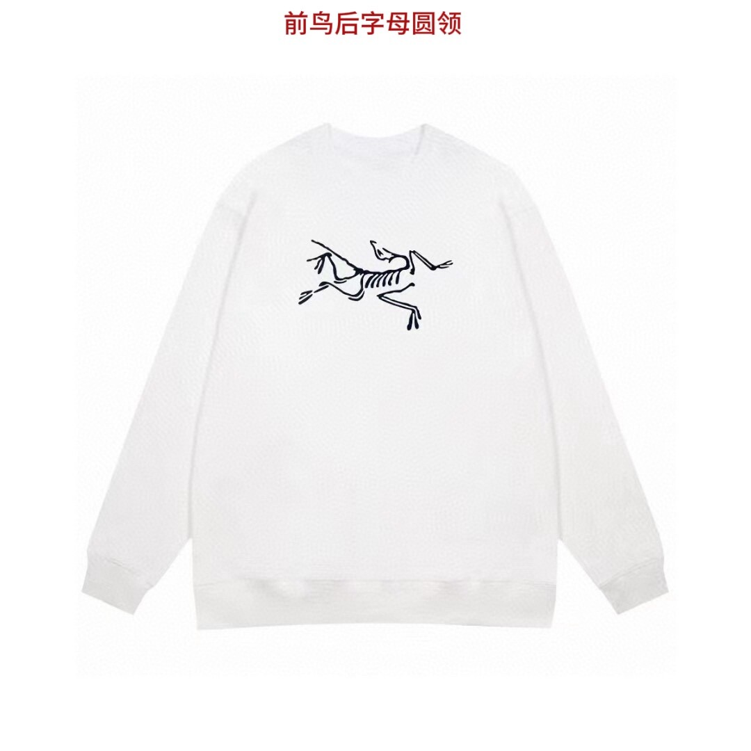 前鸟后字母圆领 350克纯棉华棉