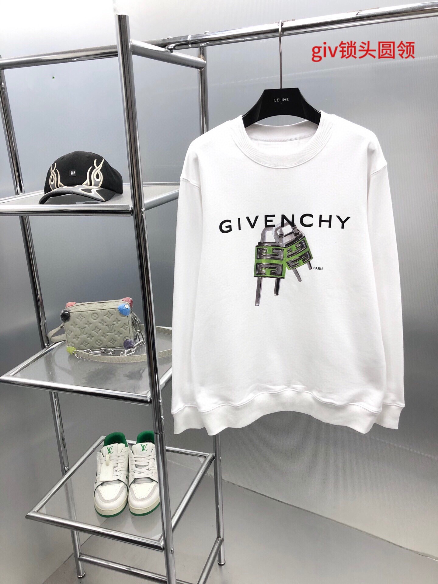 giv锁头圆领350克纯棉华棉