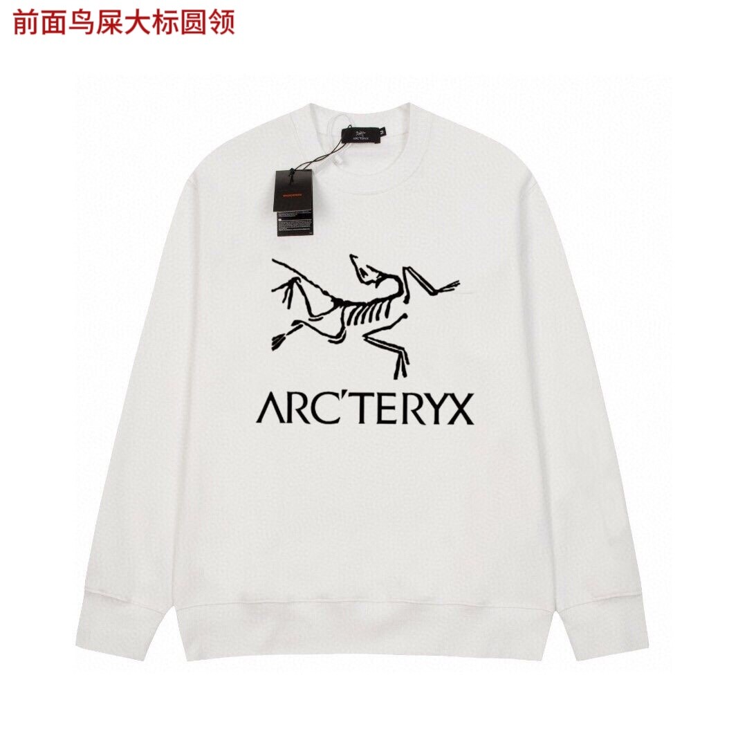 前面鸟屎大标圆领2023ss秋季季新款ARC'TERYX/始祖鸟 情侣款圆领卫衣
