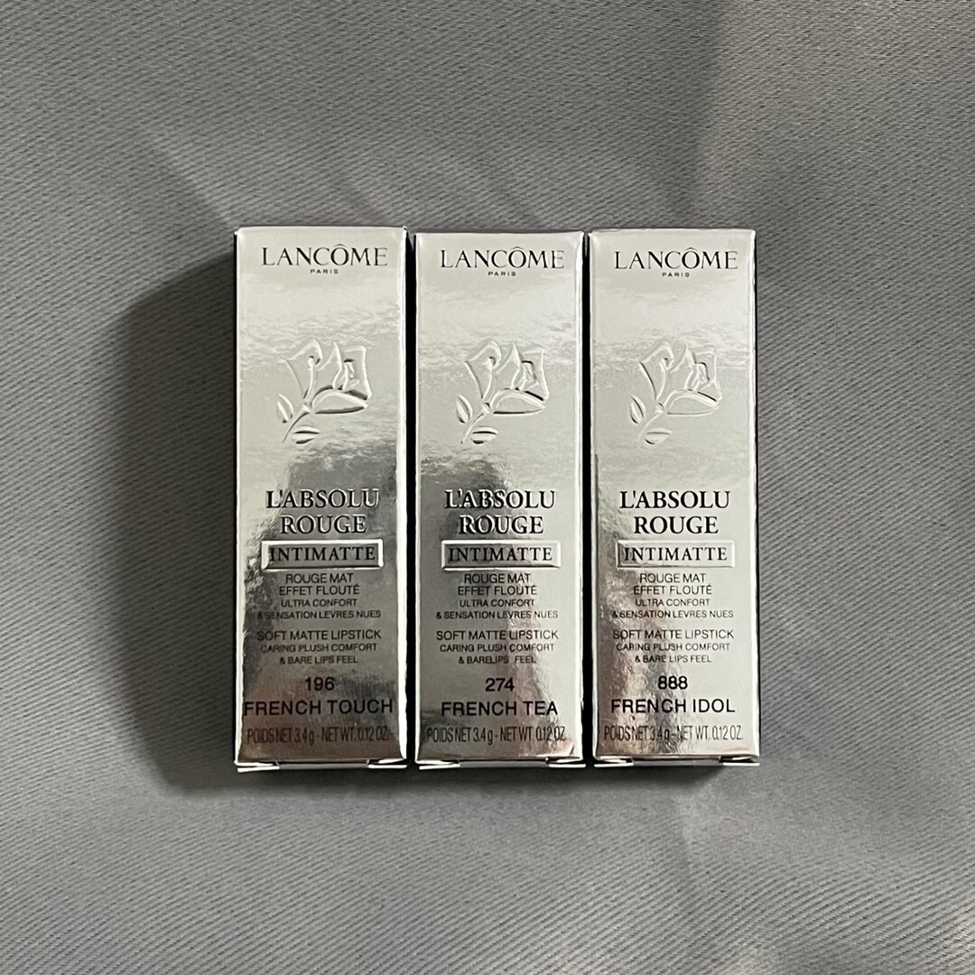 兰蔻小蛮腰粉金管口红到货9色：186-274-276-278-289-299-330-362-888新款兰蔻小蛮腰粉金管口红 ，美到爆！！新壳子手感和颜值都好爱顺滑显色又不干
