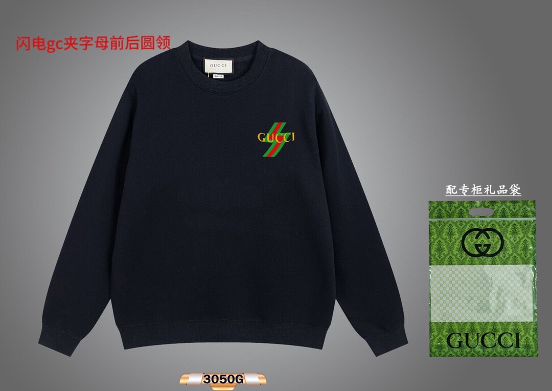 闪电gc夹字母前后圆领350克纯棉华棉