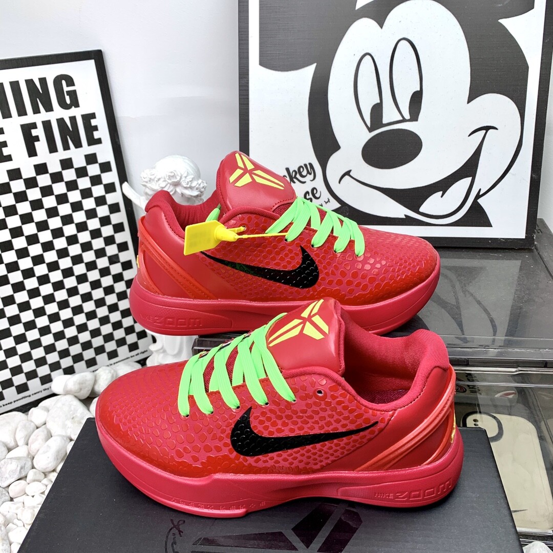 NK Zoom Kobe 6 Protro 科比6 W32红色 码数36-44 男女现货