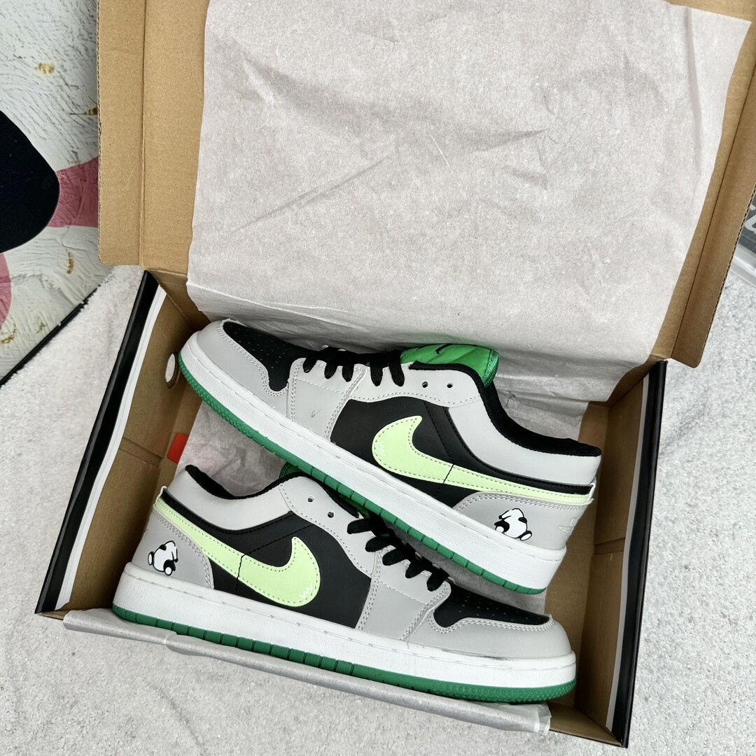 Air Jordan 1 Low Aj1低帮 灰青 码数36-44 男女
