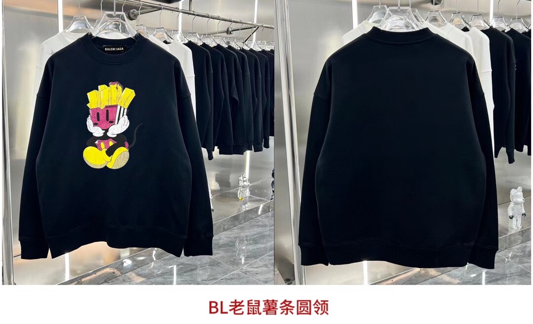 BL老鼠薯条圆领350克纯棉华棉
