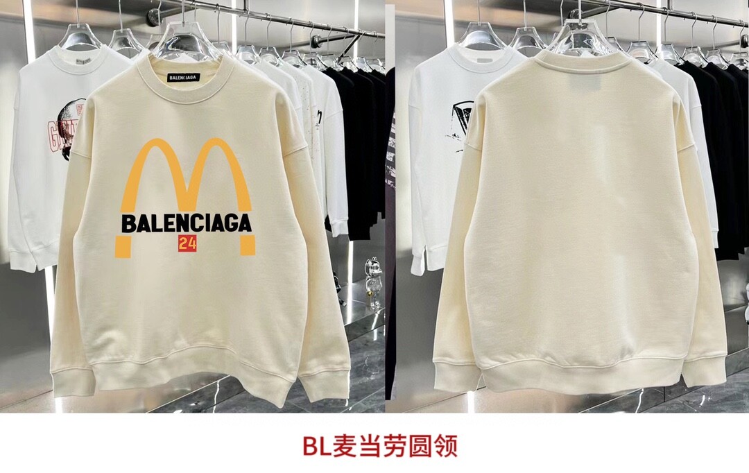 BL麦当劳圆领350克纯棉华棉