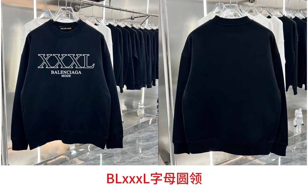 BLxxxL字母圆领350克纯棉华棉