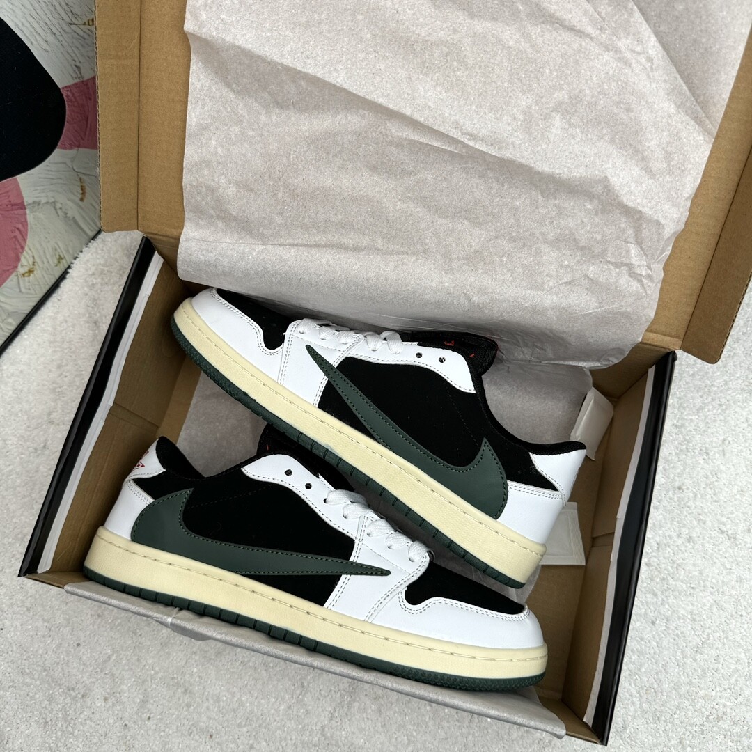 Air Jordan 1 Low Aj1低帮  军绿倒钩 码数36-44 男女现货