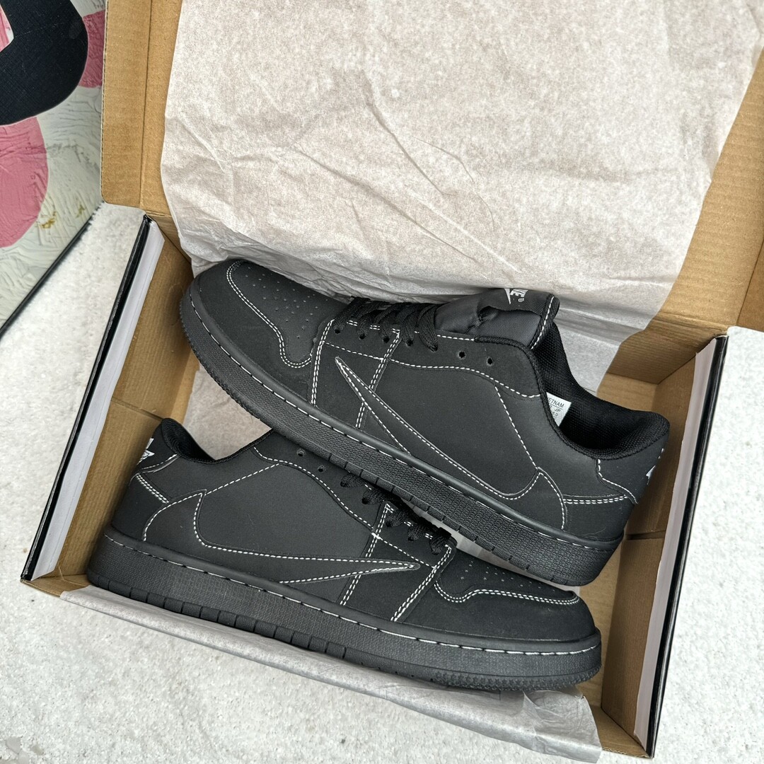 Air Jordan 1 Low Aj1低帮  黑武士倒钩 码数36-44 男女现货