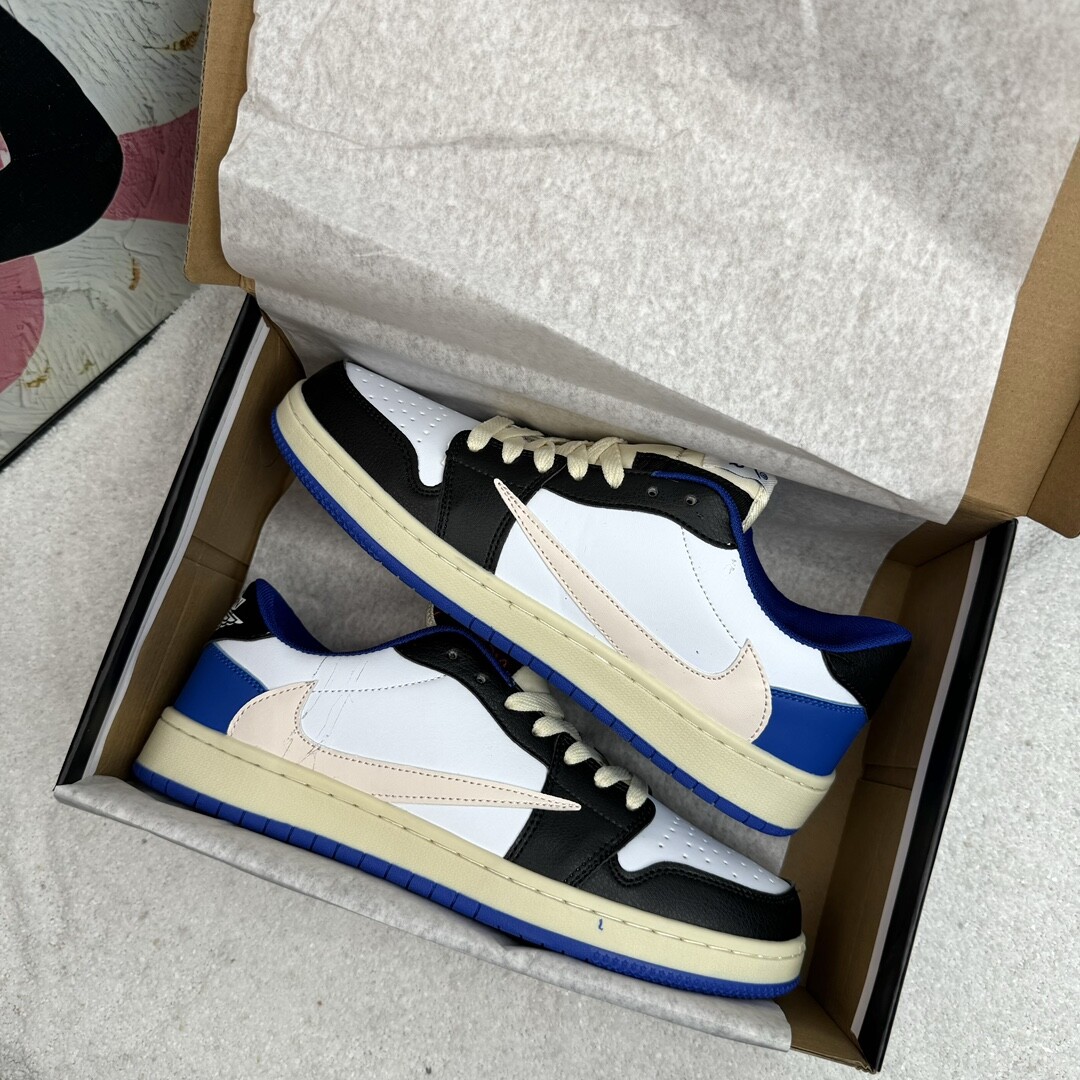 Air Jordan 1 Low Aj1低帮  白蓝倒钩 码数36-44 男女现货