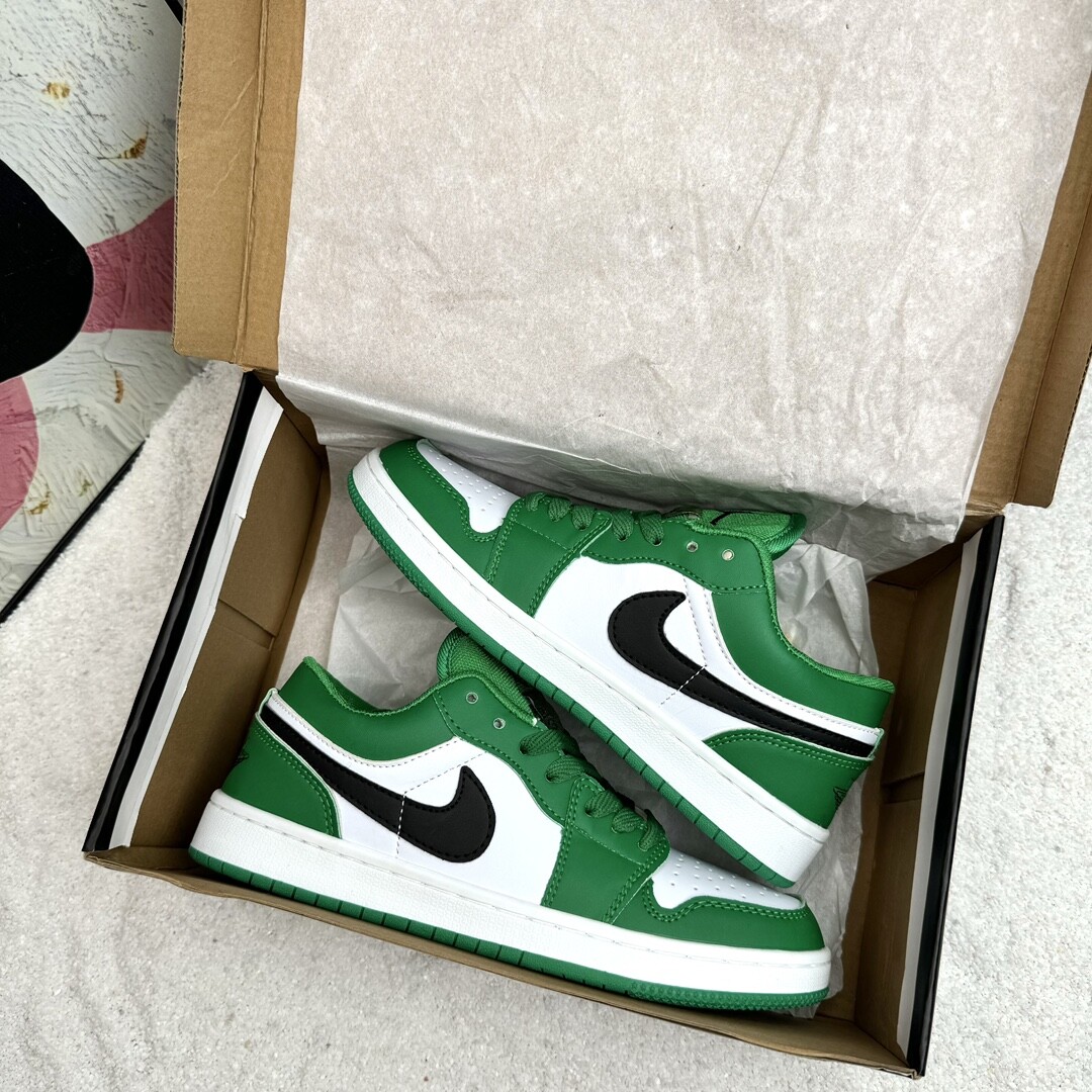 Air Jordan 1 Low Aj1低帮 白绿 码数36-44 男女