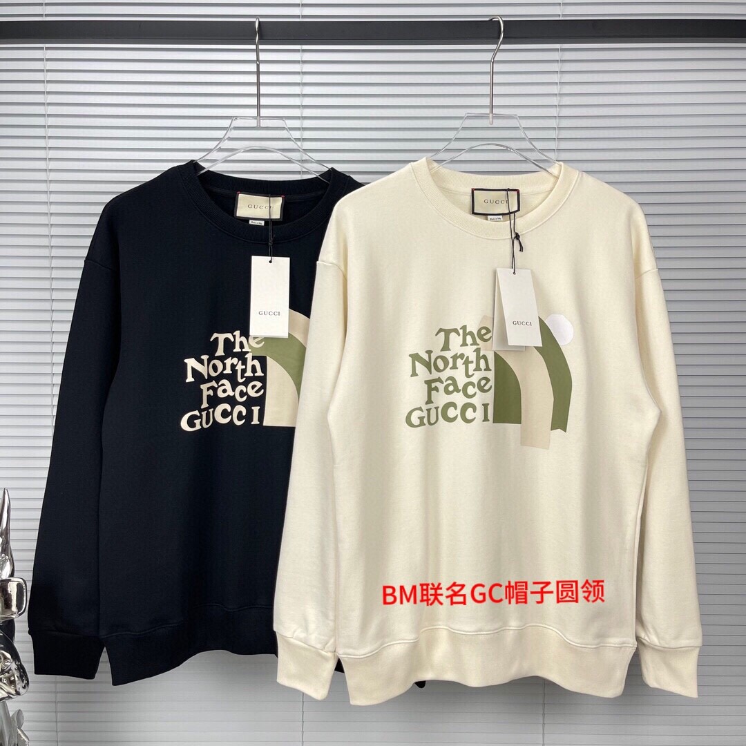 BM联名GC帽子圆领350克纯棉华棉