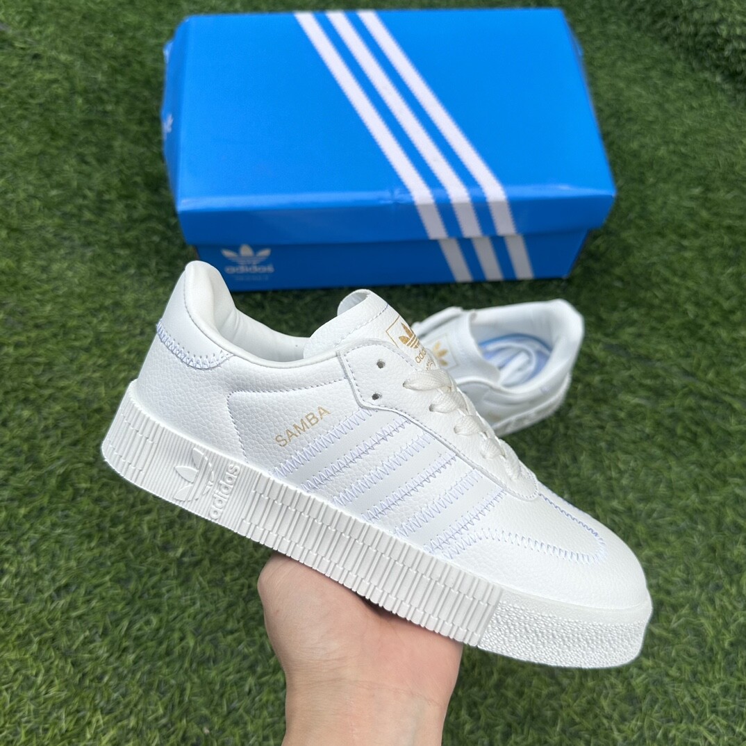 adidas 阿迪厚底全白Size 36-44