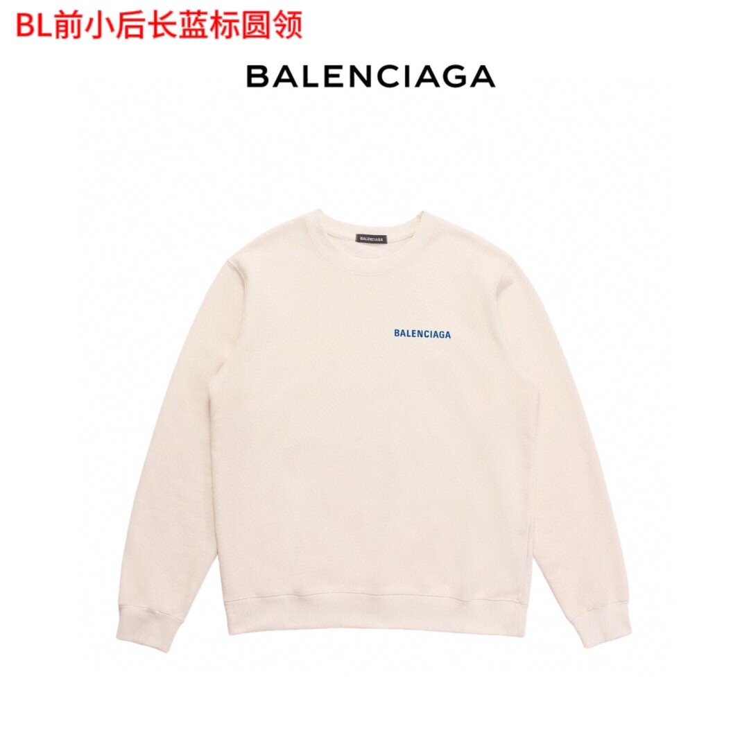 BL前小后长白标圆领