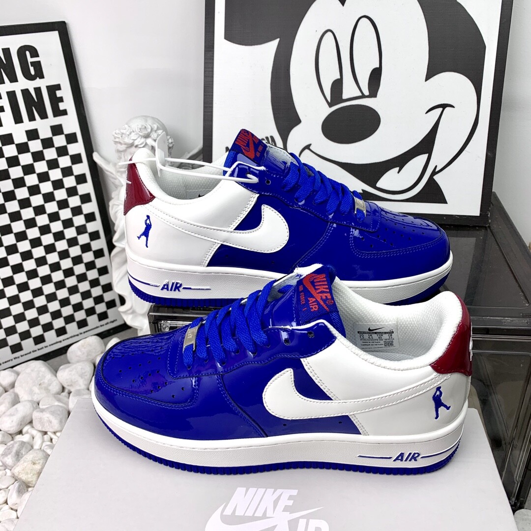 Nike AF1 空军一号 亮面宝蓝白 尺码40-44 男码现货