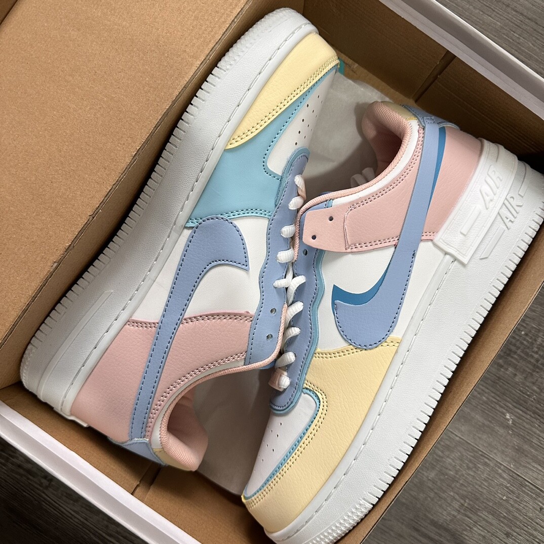 Nike Air Force 空军一号 马卡龙 白兰粉 36-44码  男女现货