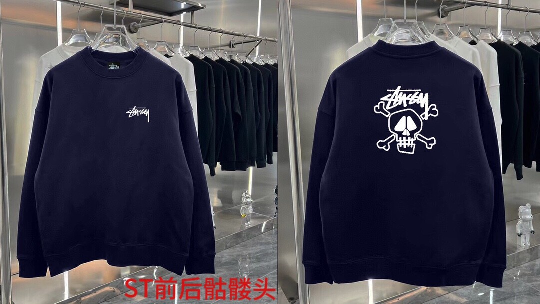 ST前后骷髅头圆领景