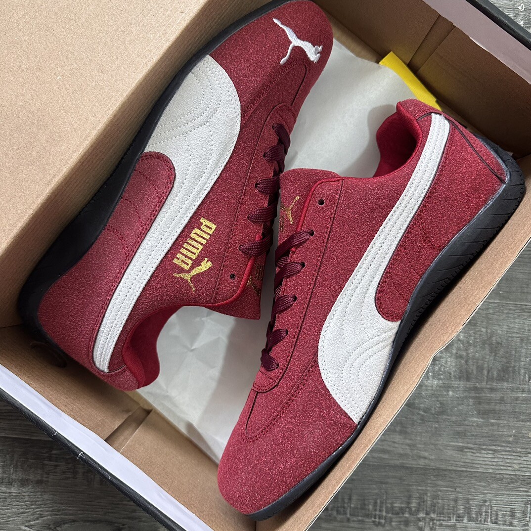  PUMA Speedcat 圆头系带 彪马低帮板鞋 酒红 码数36-44