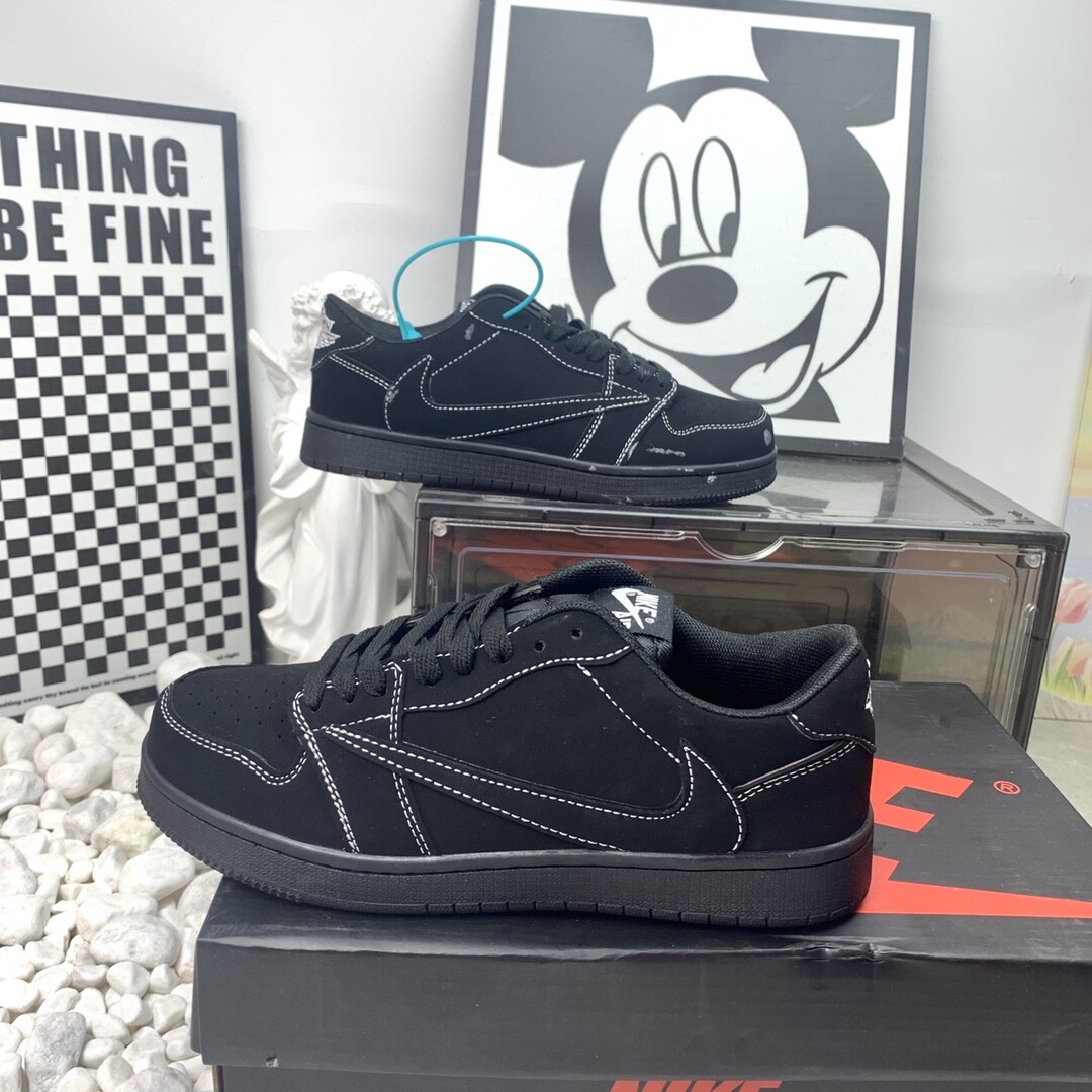 Air Jordan 1 Low Aj1低帮  黑武士倒钩 码数36-44 男女现货