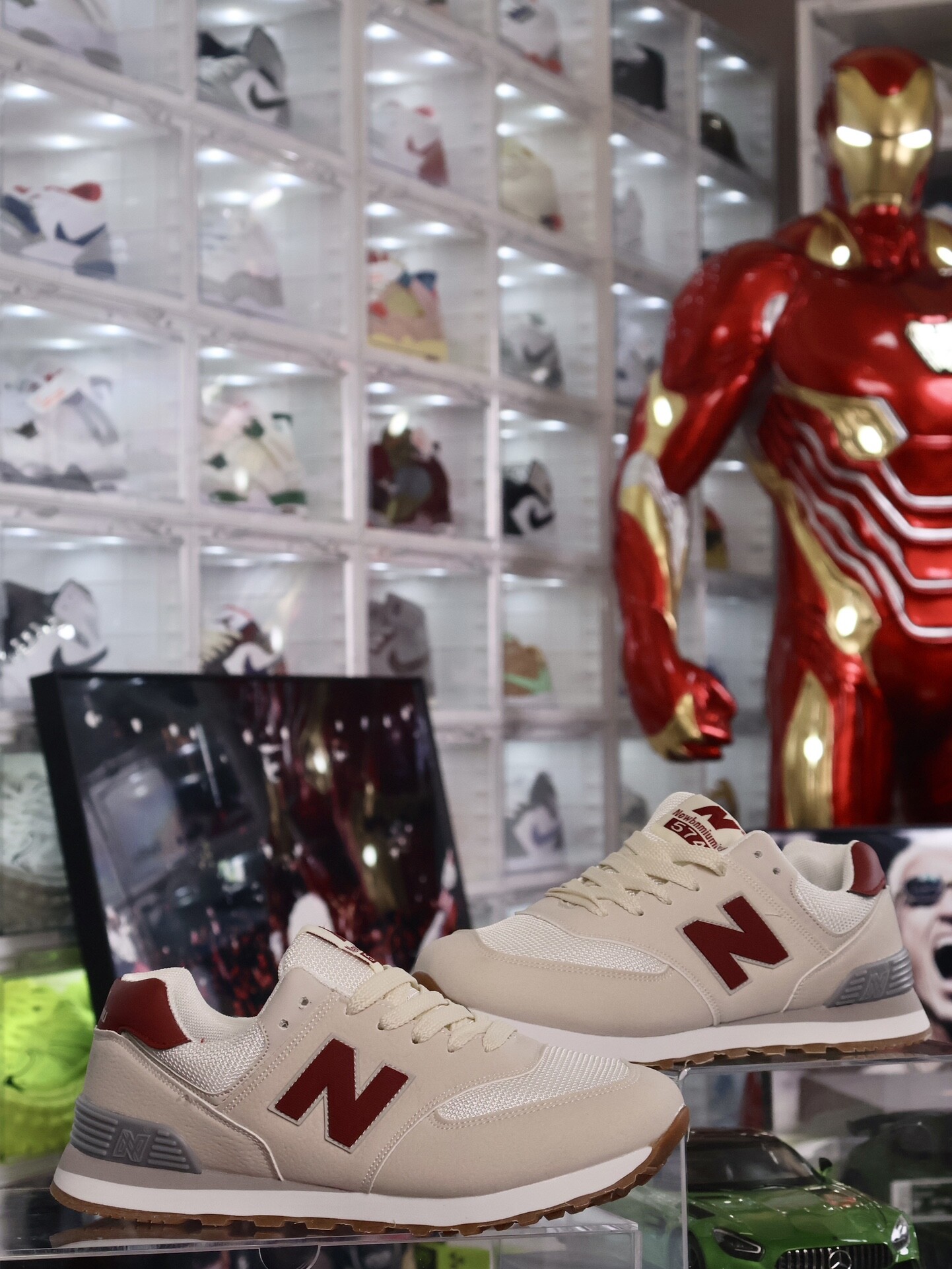  New Balance NB 574灰红 36~44码 男女款现货