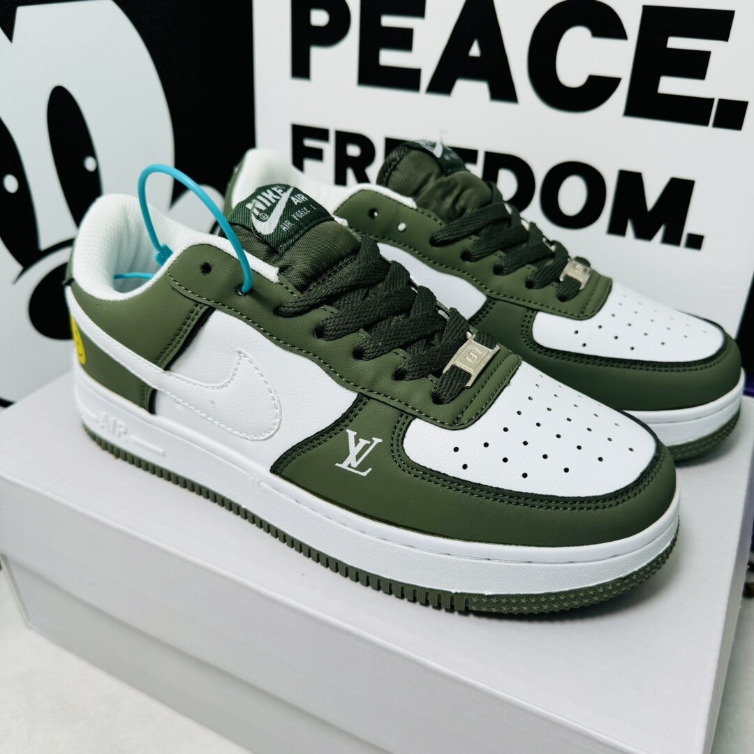 NK Air Force 1 Low AF1 空军一号低帮 白绿笑脸 码数36-44