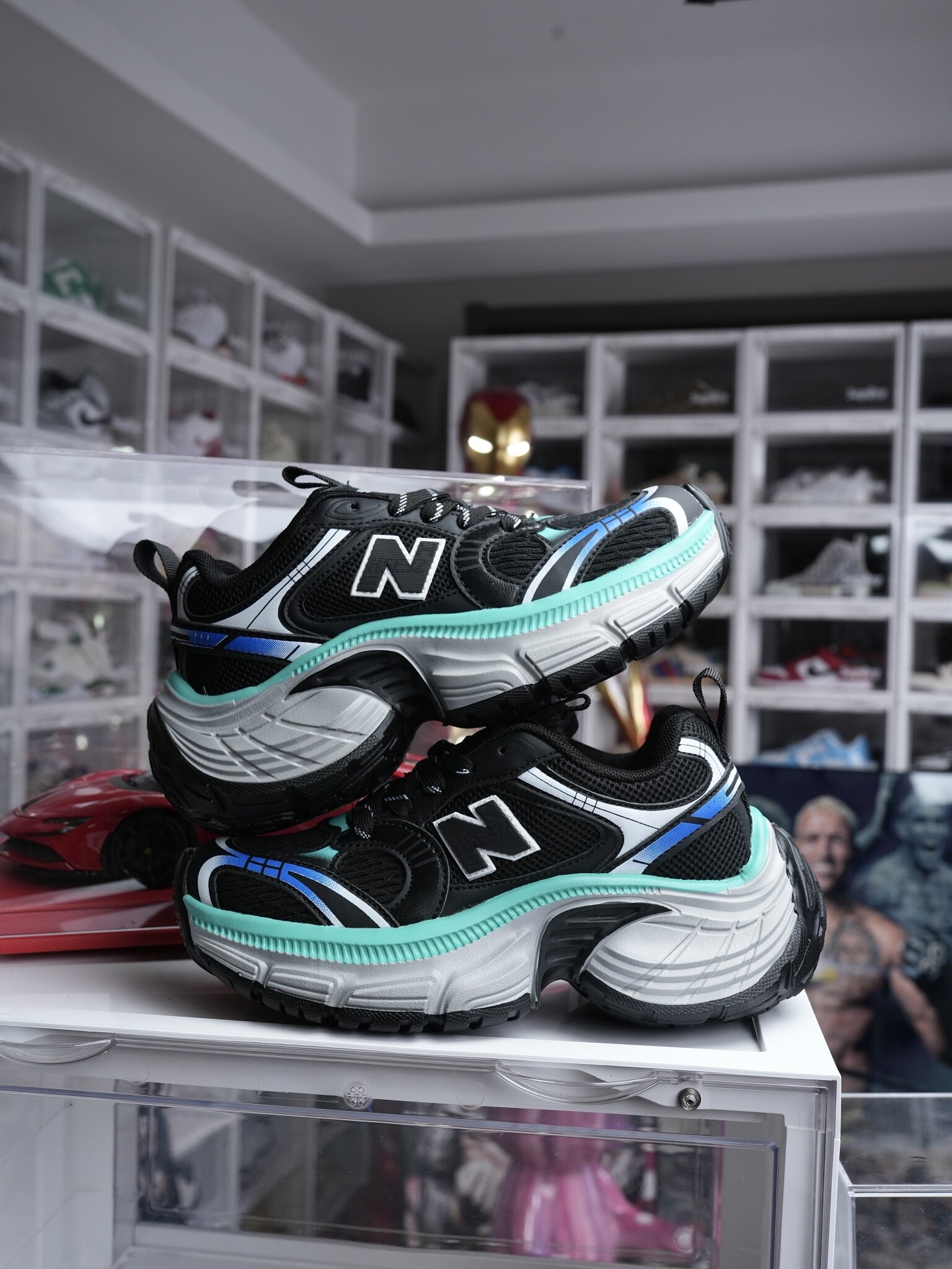  New Balance NB 轮胎鞋 黑蒂芙尼绿 36-40女款现货