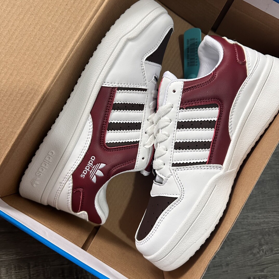 Adidas originals Forum 84 三叶草 休闲板鞋 白酒红 36-44码