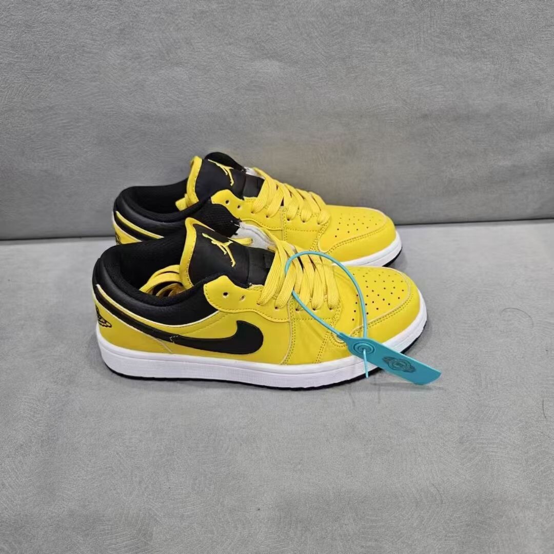 Air Jordan 1 Low Aj1低帮 黑黄 码数36-44