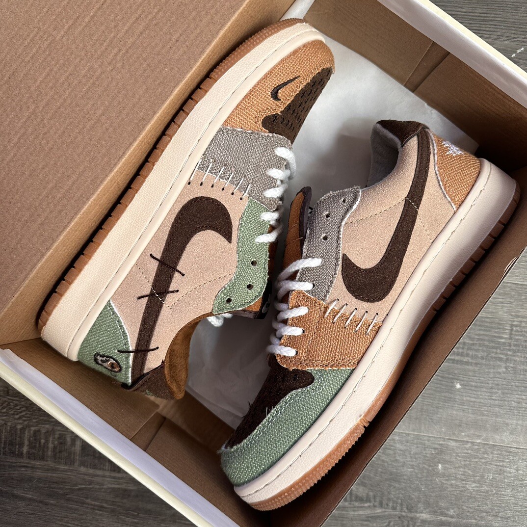 Williamson x Air Jordan 1 Low OGVoodooAj1 乔1低帮倒钩 巫毒娃娃 联名 码数36-44