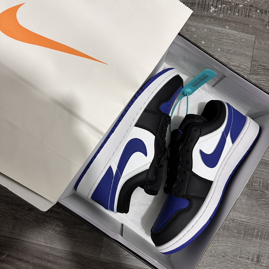 高版本 Jordan Air Jordan 1 Low  蓝白 橡胶底 码数36-44 男女款现货 （吱吱响）