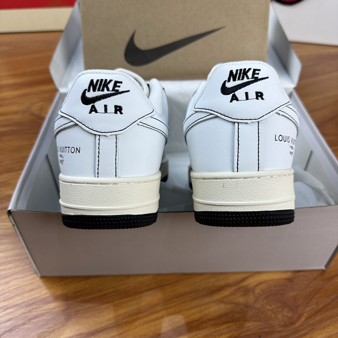 高版本头层皮NK Air Force 1 Low AF1 空军一号低帮  墨绿双银 码数36-44 男女现货