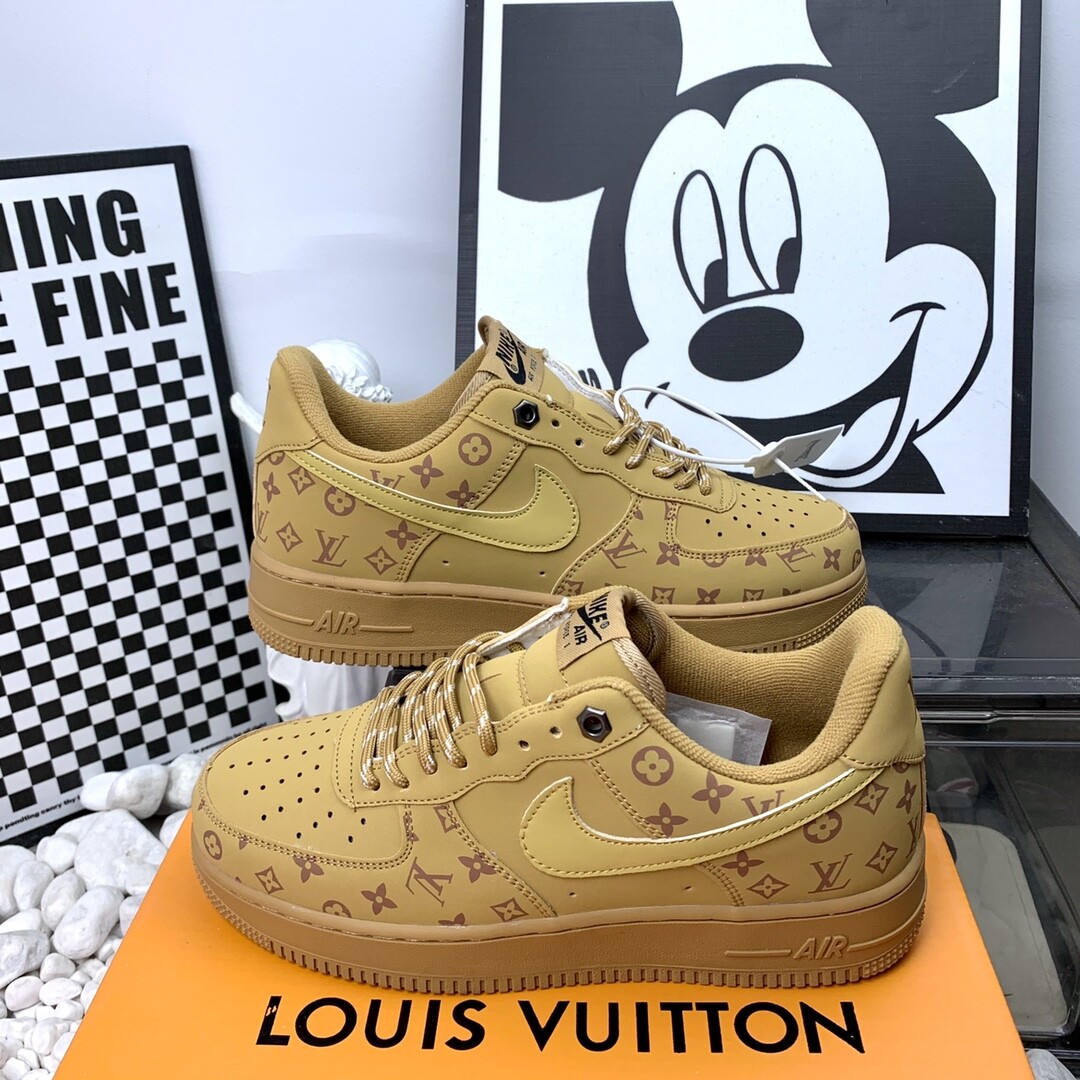 Nike Air Force 空军一号LV联名小麦色 高版本 36-44码  男女现货
