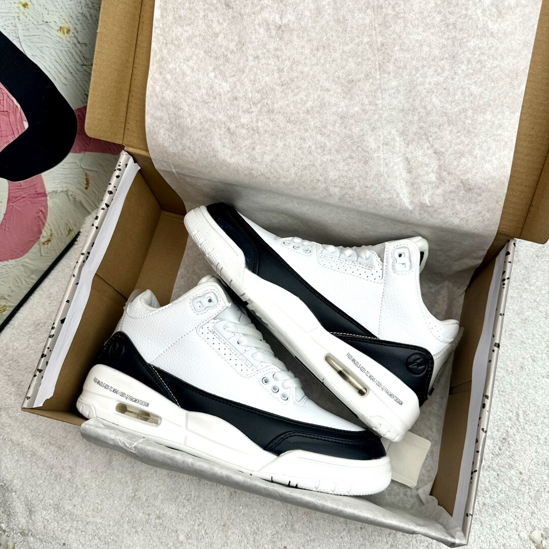Air Jordan 3 Aj3低帮 闪电 藤原浩 黑白 码数36-44 男女现货