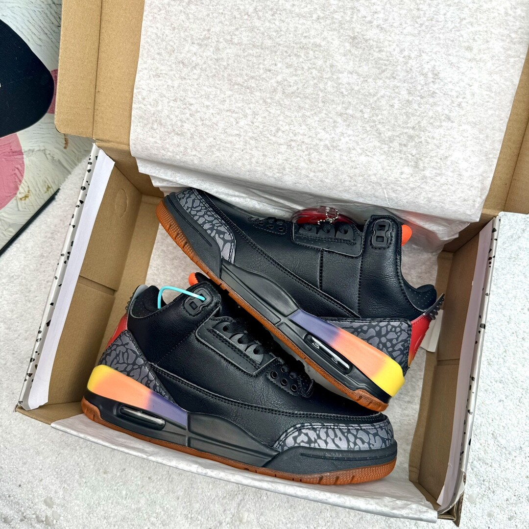 Air Jordan 3 Aj3低帮 闪电 藤原浩 落日 码数36-44 男女现货