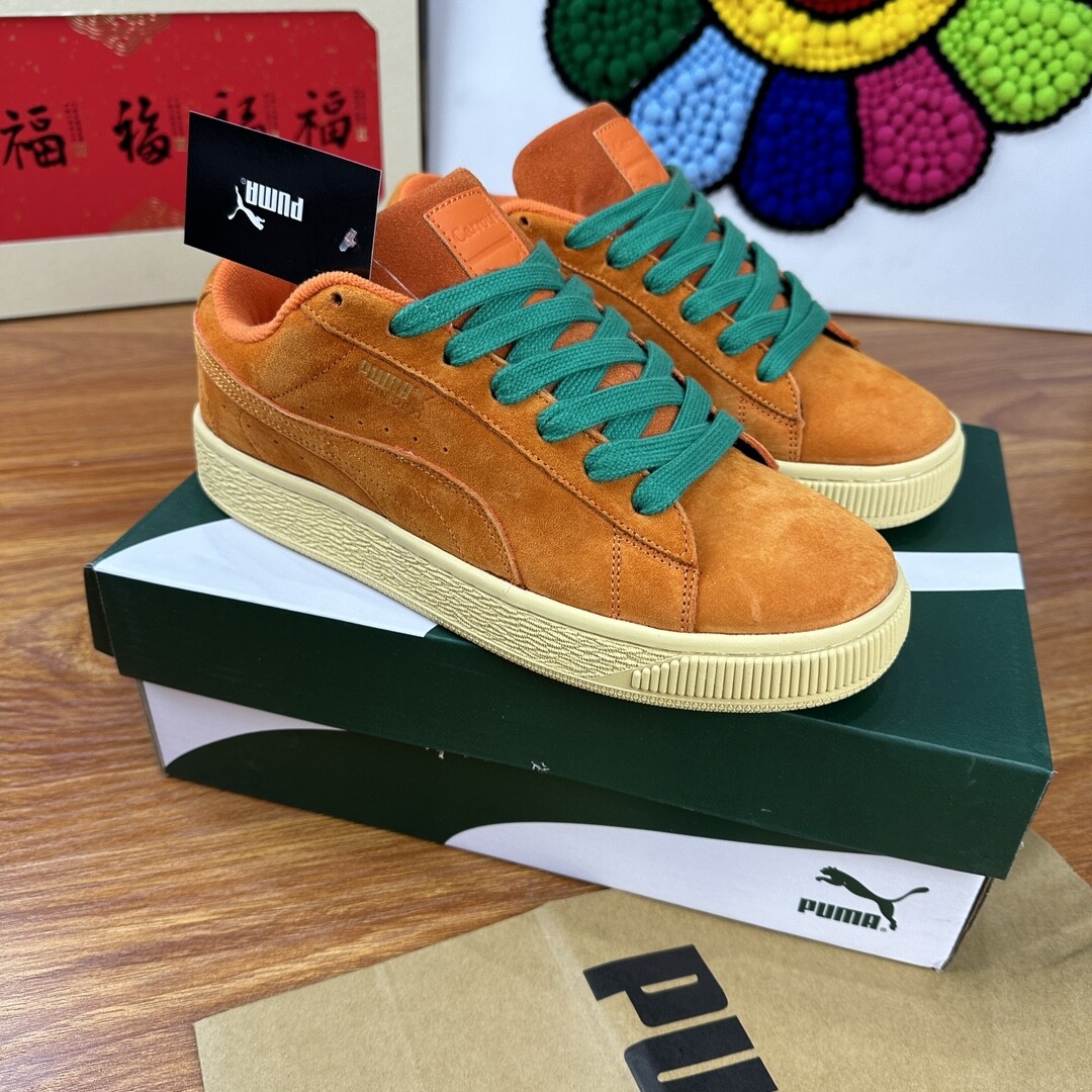  全皮 最高版本PUMA Suede XL 彪马面包鞋 橘色胡萝卜 尺码36-44 情侣款