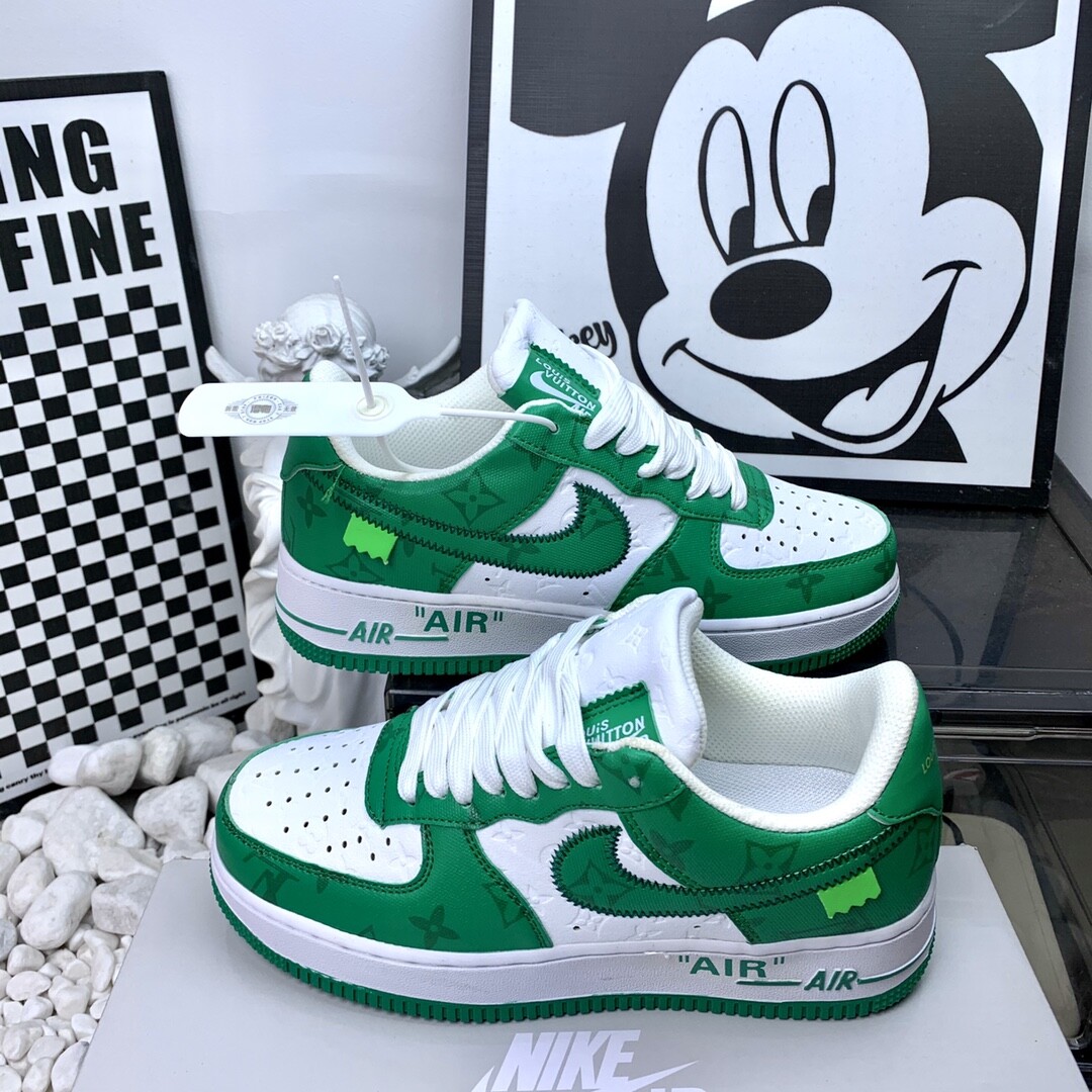 Nike Air Force 空军一号927白绿 高版本 36-44码  男女现货