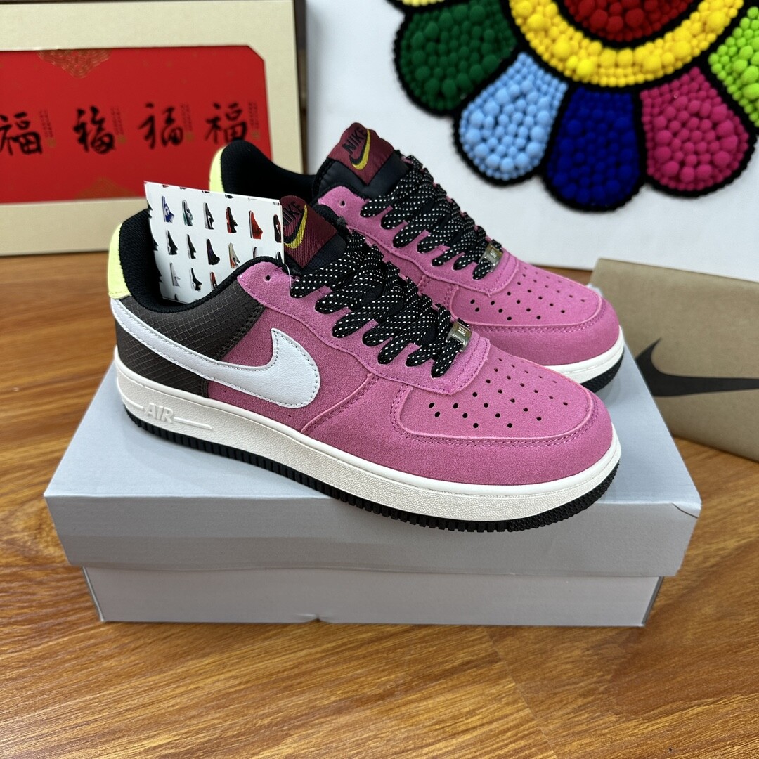 高版本头层皮NK Air Force 1 Low AF1 空军一号低帮  徒步旅行者红  码数36-44 男女现货