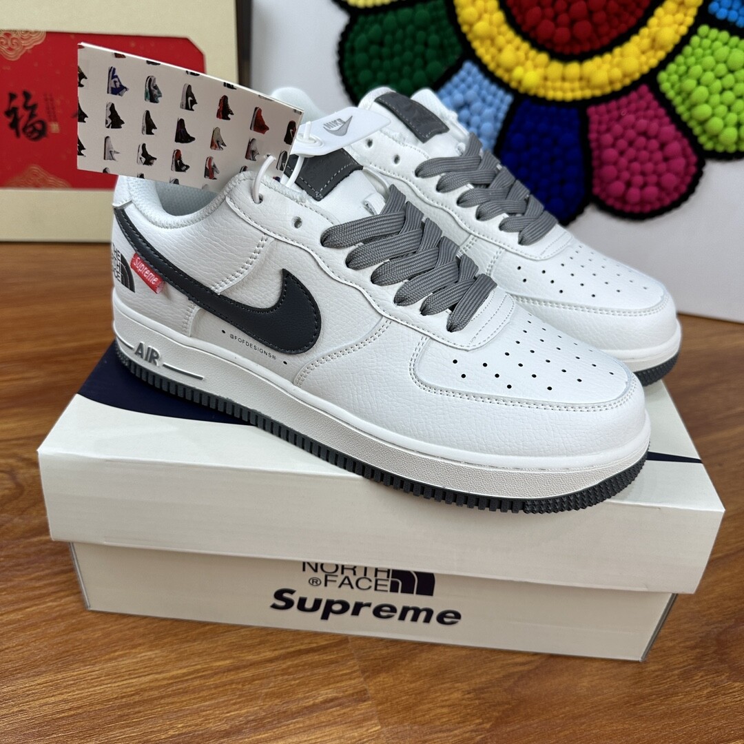 高版本NK Air Force 1 Low AF1 空军一号低帮  背面联名白深灰 码数36-44 男女现货